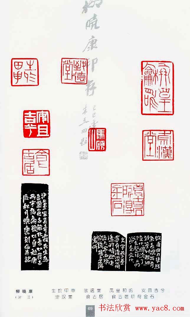 中国当代著名篆刻家作品邀请展作品集