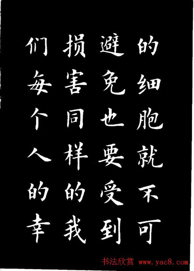 卢中南楷书《欧体简化字雷锋名言字帖》 卢中南楷书《欧体简化字雷锋名言字帖》