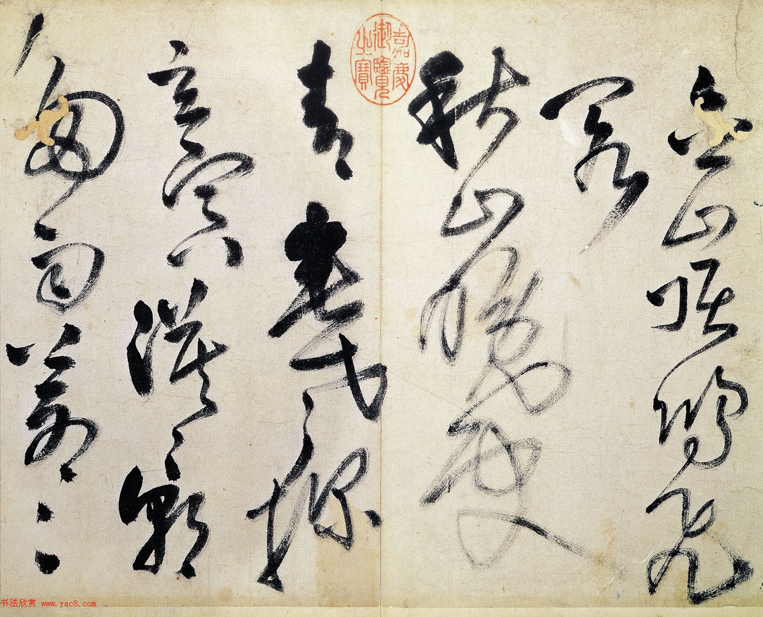 王铎52岁草书诗帖5首_大写意书风 王铎52岁草书诗帖5首_大写意书风