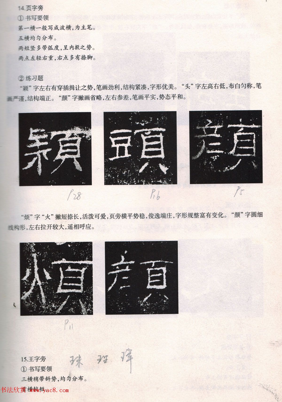 书法教程《礼器碑技法--偏旁部首》