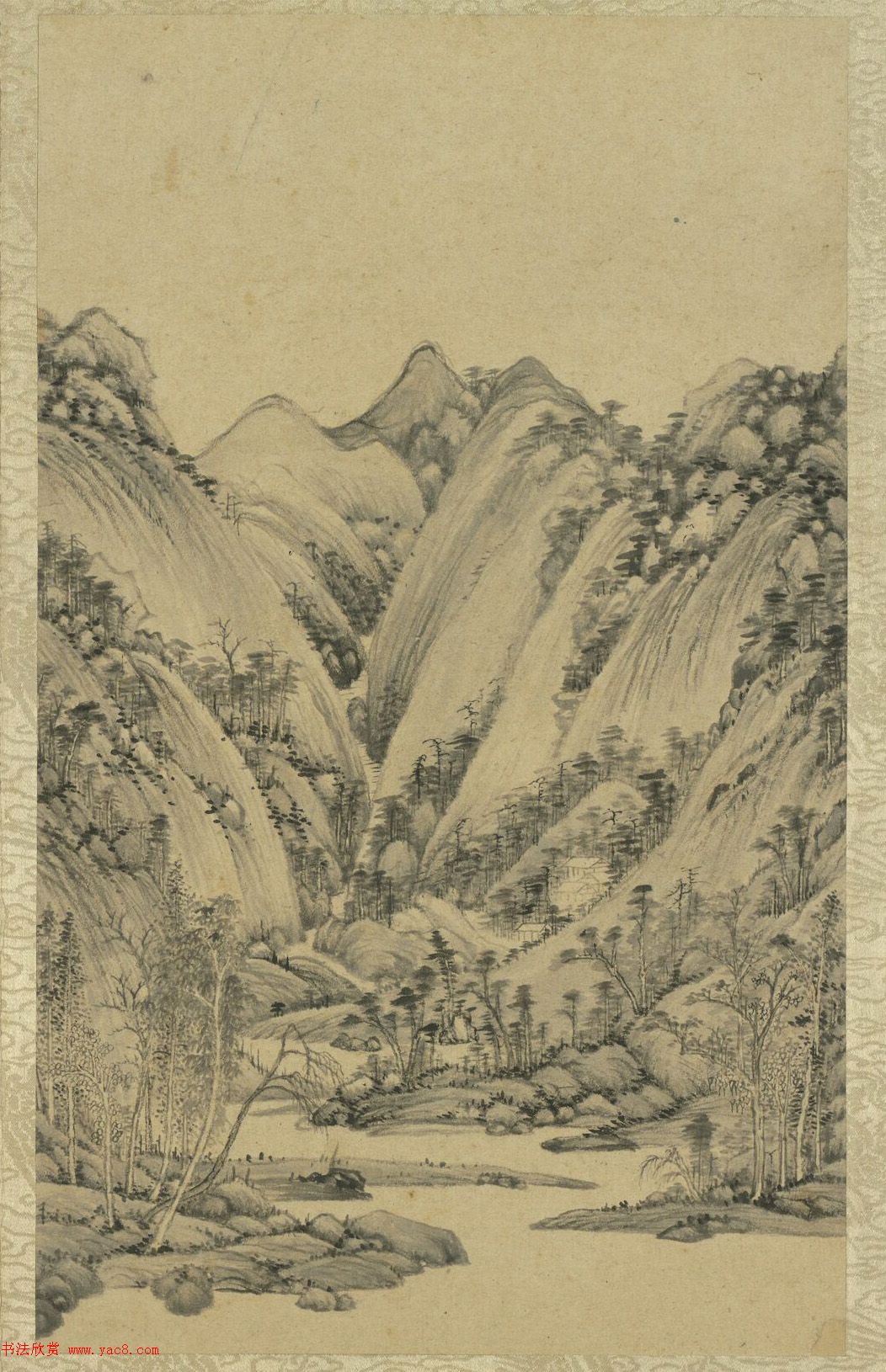 董其昌仿宋元人缩本画及跋册