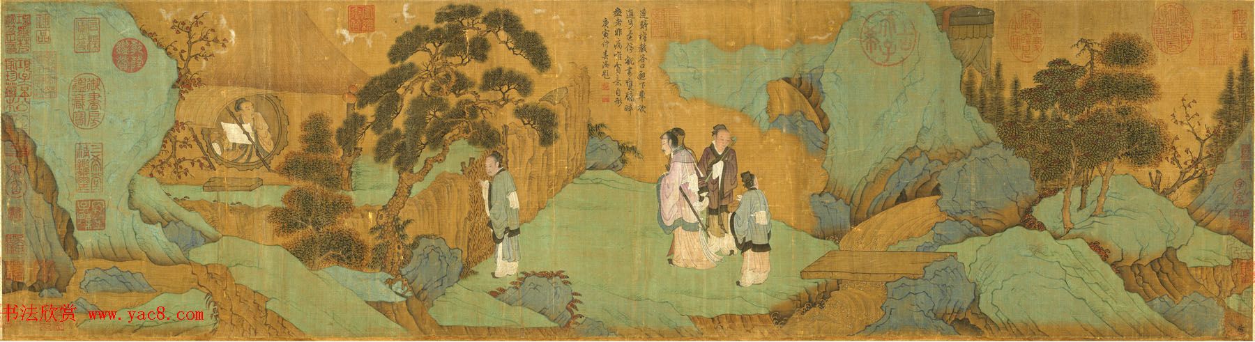 元代赵孟頫书画作品欣赏《瓮牖图卷》
